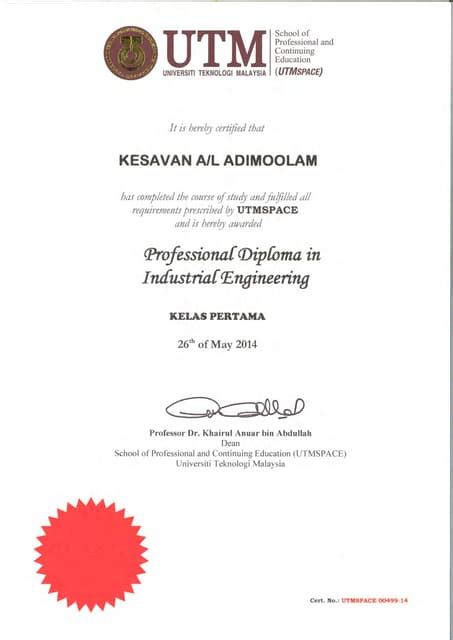 Diploma Utm Pdf Free Download