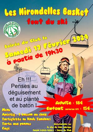 Soirée du Club Réservation préalable OBLIGATOIRE pas de vente le