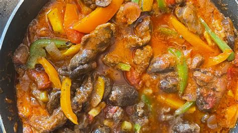 Gizzard And Veggies Stew Quick And Easy Yet Delicious Chicken