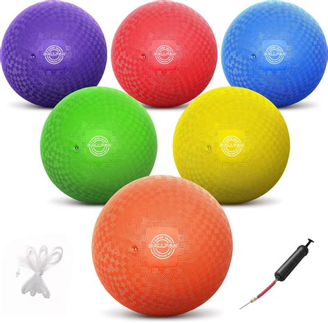 Ballfun Lot De Balles De Jeu Dodge Ball De Cm Pour Enfants Et