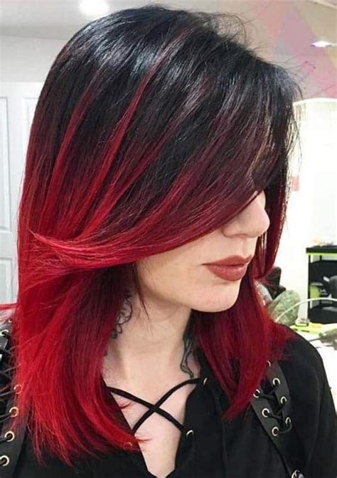 30 Flattering Red Ombre On Black Hair Ideas 2024 Trends