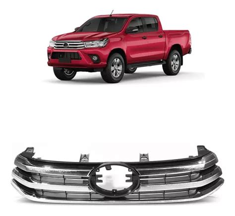 Grade Dianteira Hilux Pickup Sr Srv Srx Std C Friso Cromado