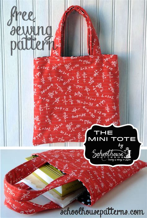 The Mini Tote Small Tote Bag Pattern Tote Bag Pattern Free Kids