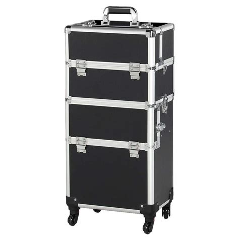 Amazon Yaheetech In Rolling Makeup Train Case Trolley