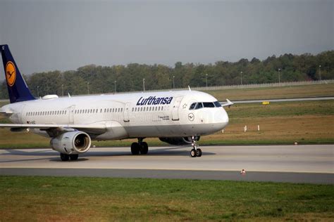 Lufthansa Doing Taxi In Frankfurt Airport FRA Plane On Runway