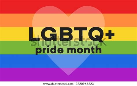 Lgbtq Pride Month Background Poster Card Stock Vector (Royalty Free ...