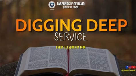 Digging Deep Service Tuesday 3rd September 2024 YouTube