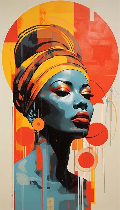 Art Afro Afrique Art African Art Paintings Afrocentric Art Digital