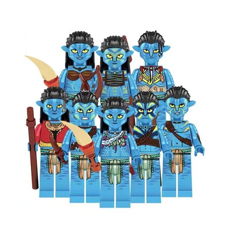 8PCS Avatar Minifigures Toys Na Vi Tsu Tey Jake Sully Etsy