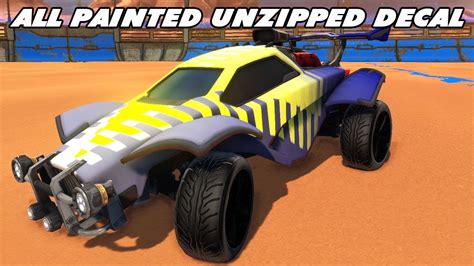 All New Painted Black Market Decal Unzipped Rocket League