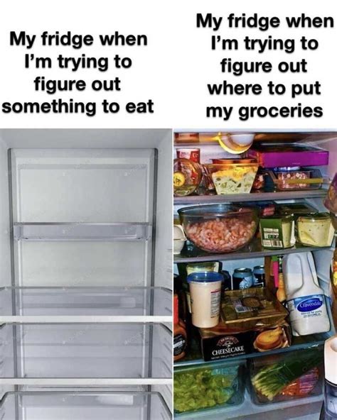 My Fridge When I M Trying To Figure Out Something To Eat My Fridge