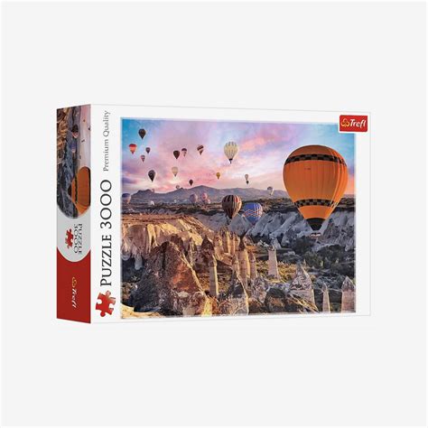 TREFL Cappadocia Hot Air Balloons Puzzle 3000 Pieces Happywork