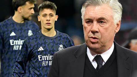 Elveda Real Madrid Carlo Ancelotti Ile Tart Ma Sonras Arda G Ler E