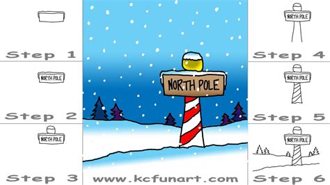 80 How To Draw A Cartoon North Pole Youtube