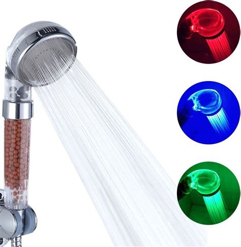 Comely Pommeau de Douche LED 3 Couleurs Tête de Douche Température