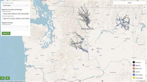 USGS Maps More Washington Deer, Elk Herd Migration Corridors