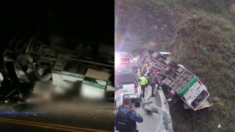 Atroz Accidente Un Bus Se Volcó Y Dejó 20 Personas Muertas En La Vía