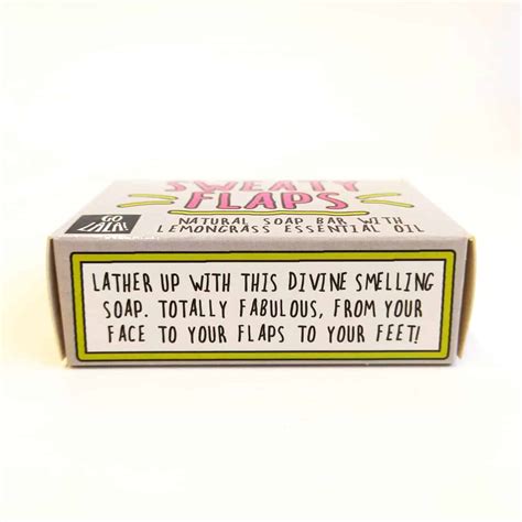 Sweaty Flaps Soap Bar Go La La Greeting Cards And Ts