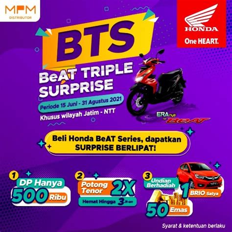 Surprise Berlipat Beli Honda Beat Series Berhadiah Honda Brio