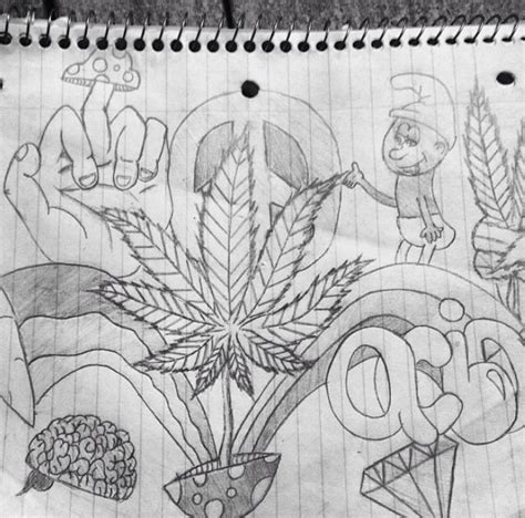 Stoner Tumblr Drawings Pen Art Drawings Trippy Drawings Hand Art