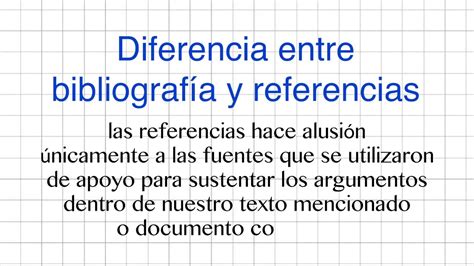 Diferencia Entre Referencia Y Bibliografía Curso Online Sobre Normas Apa Youtube