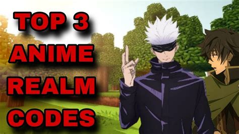 NEW TOP 3 BEST ANIME REALM CODES FOR MINECRAFT BEDROCK EDITION YouTube