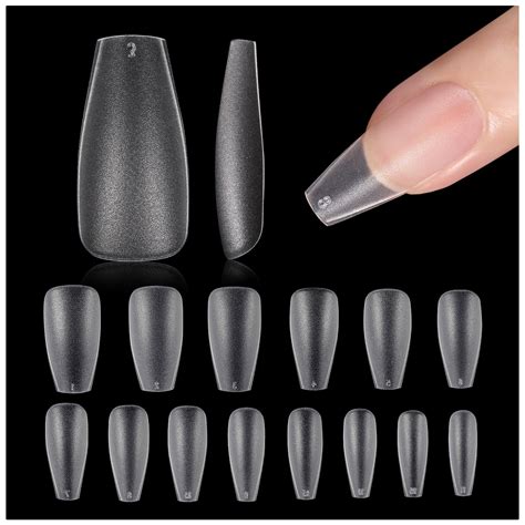 Amazon Gaoy Medium Coffin Fake Nail Tips Pcs Matte Soft Gel X