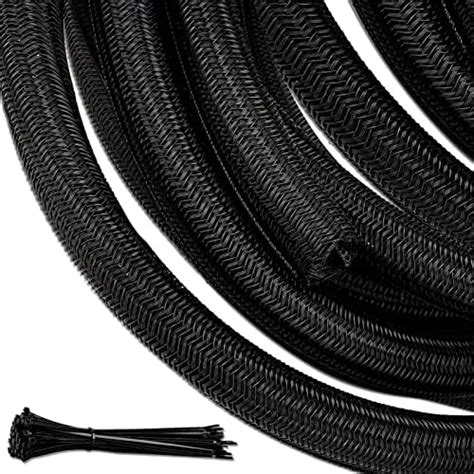 Ft Cable Management Sleeve Thick Braided Wire Tidy Cover Expandable