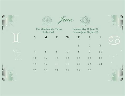 2023 Zodiac Calendar, Printable PDF, Digital Download, Astrology Gift ...