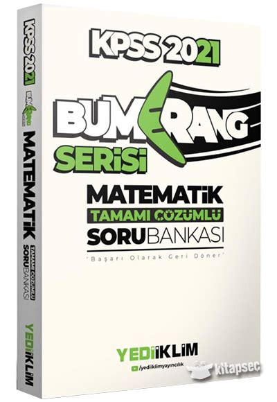 2021 Kpss Genel Yetenek Bumerang Matematik Tamamı Çözümlü Soru Bankası