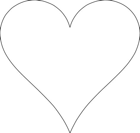 Heart Outlines Printable