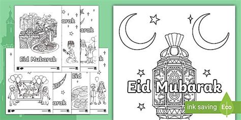 Eid Al Fitr Coloring Sheets Eid Colouring Pages Twinkl