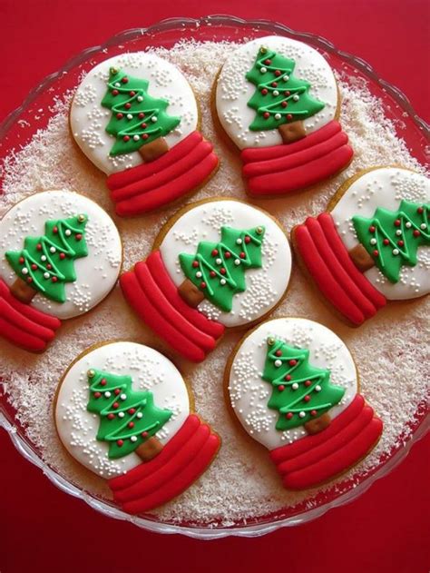 galletas de mantequilla receta galletas en forma oval con árboles de