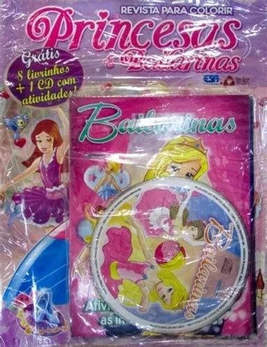 Revista Para Colorir Princesas E Bailarinas On Line Parcelamento Sem