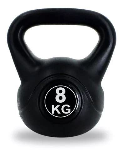 Pesa Rusa Mancuerna De Mano 8 Kg Recubierta Pvc Kettlebell Cuotas Sin