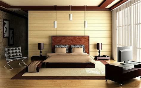 HD wallpaper: Bedroom Bed Architecture Interior Design High Resolution ...