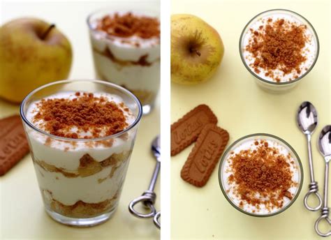 Verrine de mousse de fromage blanc pomme et spéculoos Amandine Cooking