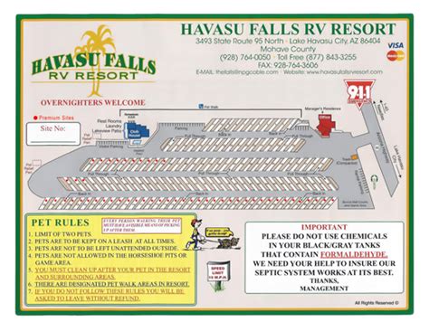 Great Lake Havasu RV Park Sites : Havasu Falls RV Resort