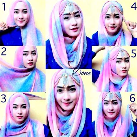 Gambar Tutorial Hijab Pashmina Warna Ragam Muslim