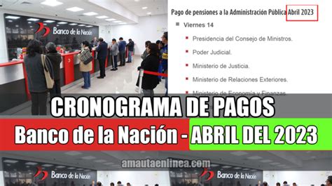 Sali El Cronograma De Pagos Del Mes De Abril Para El Sector P Blico