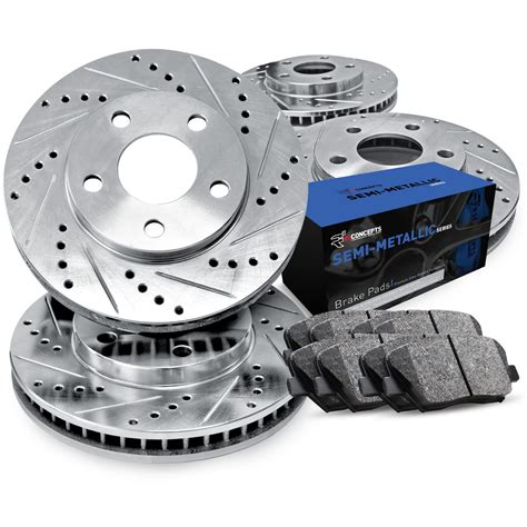 R1 Concepts Front Rear Brakes And Rotors Kit Front Rear Brake Pads Brake Rotors And Pads Semi