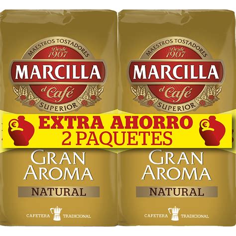 Gran Aroma Caf Molido Natural Pack Paquetes G Marcilla