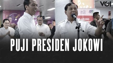 Video Prabowo Subianto Praises President Jokowi For Successfully