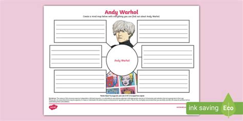 Andy Warhol Mind Map Andy Warhol L Enseignant A Fait