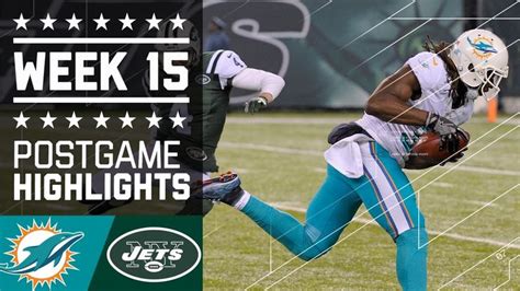 Dolphins Vs Jets Nfl Week 15 Game Highlights Nfl Dolphins Highlights