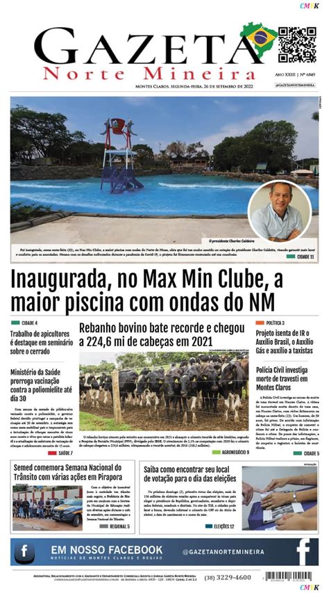 Jornal Impresso De Setembro De Edi O Rede Gazeta De Comunica O