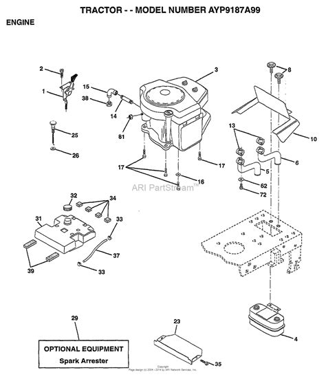 AYP Electrolux 9187A99 1999 Parts Diagram For ENGINE