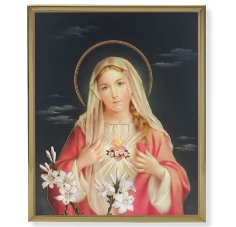 Hirten 8 X 10 Simeone Immaculate Heart Of Mary Plaque Wall Art Print