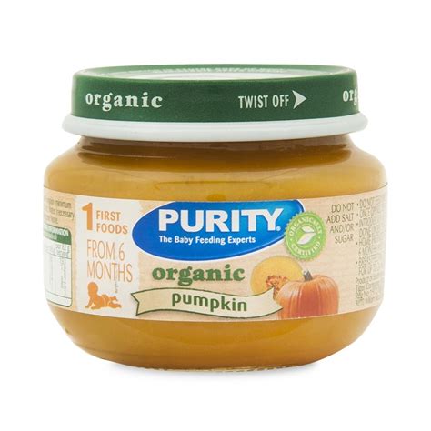 Purity Organic Pumpkin Baby Food 80ml Za