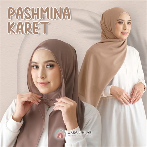 Jual PASHMINA KARET INSTAN ARABIAN CHIFFON CERUTY BABYDOLL PREMIUM